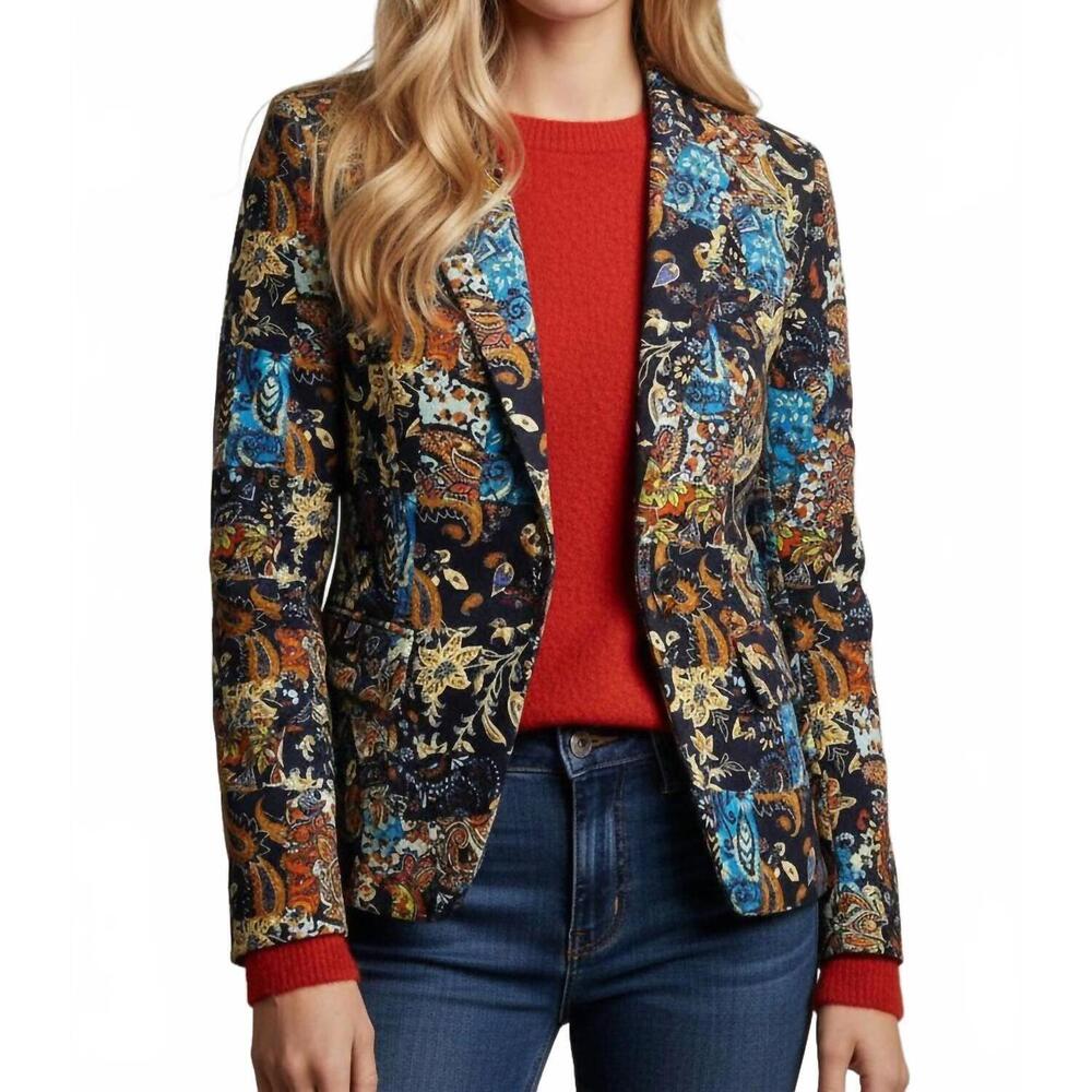 NEW OOLALA etro double breasted blazer in multi